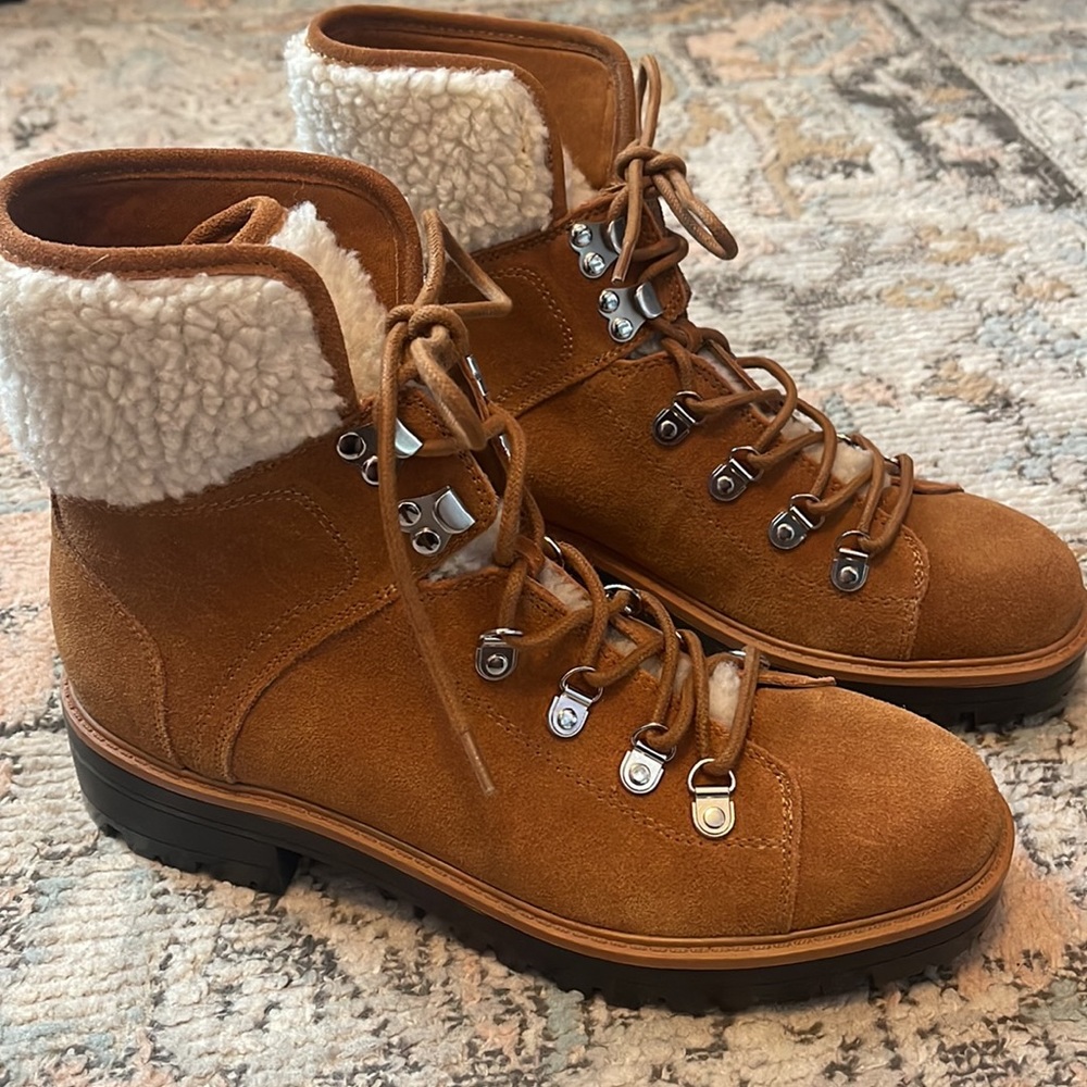 Marc Fisher Isalia Shearling Hiker Boots